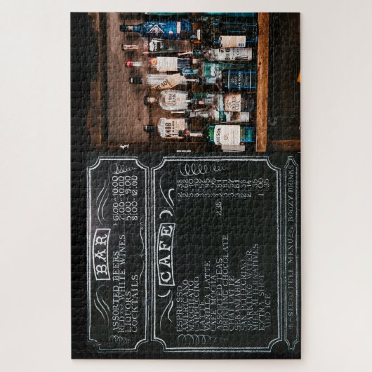 Menu Chalkboard Bar Puzzle Legpuzzel (Verticaal)
