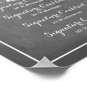 Menu Chalkboard Signature Drink met paardenmotief Poster (Hoek)