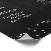 Menu Chalkboard Wedding Bar Poster (Hoek)