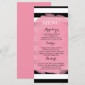 Menu Chic Stripes (Voorkant / Achterkant)