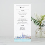 Menu Chicago Skyline Reception (Staand voorkant)