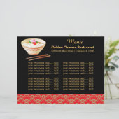 Menu Chinees restaurant (Staand voorkant)