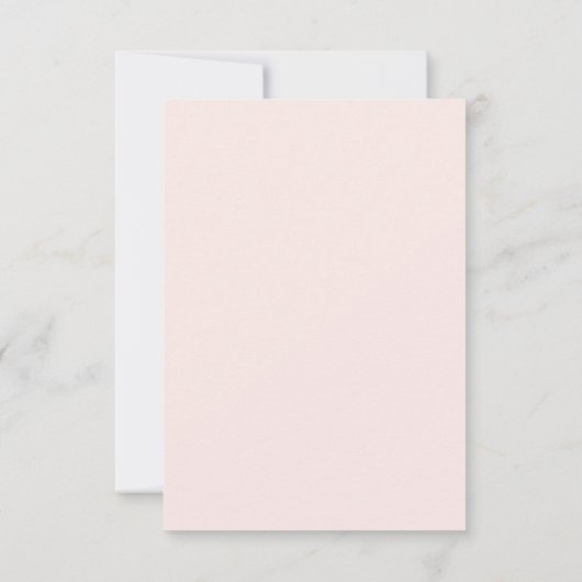 Menu Choice RSVP - Roze Blush Floral Accent (Achterkant)