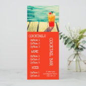 Menu Cocktail Bar-drinken (Staand voorkant)