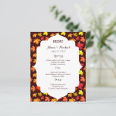 MENU Colors of Autumn Wedding (Staand voorkant)