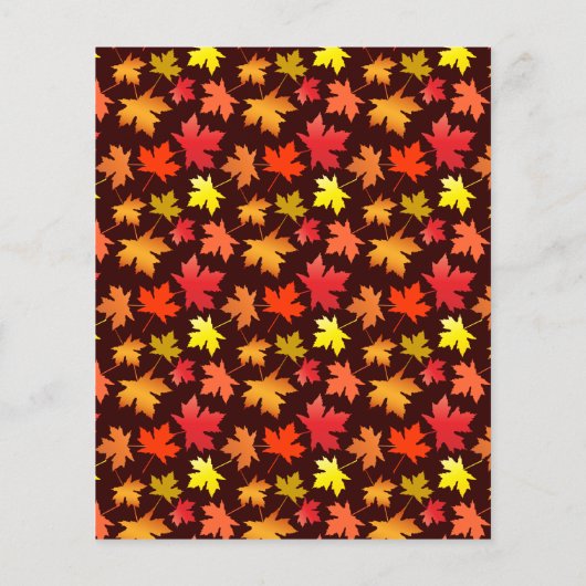 MENU Colors of Autumn Wedding (Achterkant)