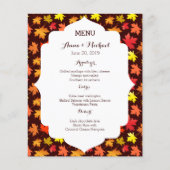 MENU Colors of Autumn Wedding (Voorkant)