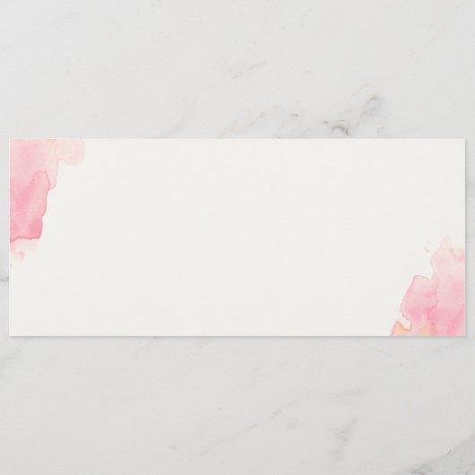 Menu "Coquelicots" (Achterkant)