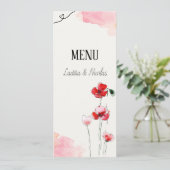 Menu "Coquelicots" (Staand voorkant)