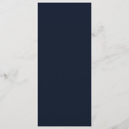 Menu Coral and Navy Blue Wedding (Achterkant)