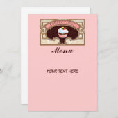 Menu Cupcake Confections Sign  Style (Voorkant / Achterkant)