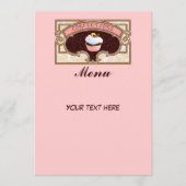 Menu Cupcake Confections Sign  Style (Voorkant)