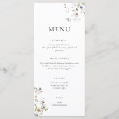 Menu Dainty Wildflower (Voorkant)