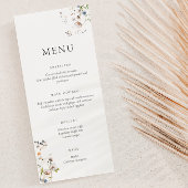 Menu Dainty Wildflower