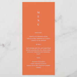Menu Daisy Wedding