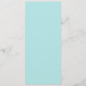 Menu Deco Wedding Waterverf Turquoise (Achterkant)