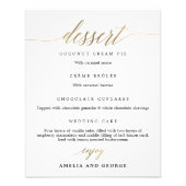 Menu dessert Kies uw grootte Foto Afdruk (Voorkant)