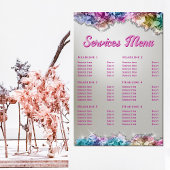 Menu Diensten voor iriserende kristallen Perfect Poster