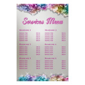 Menu Diensten voor iriserende kristallen Perfect Poster (Voorkant)