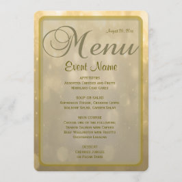 Menu Diner | Golden Bokeh