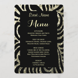 Menu Diner | Goud en zwart