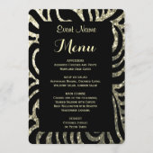 Menu Diner | Goud en zwart (Voorkant)