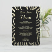 Menu Diner | Goud en zwart (Staand voorkant)