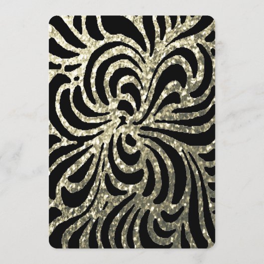 Menu Diner | Goud en zwart (Achterkant)