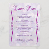 Menu Diner | Lavender Bokeh (Voorkant)