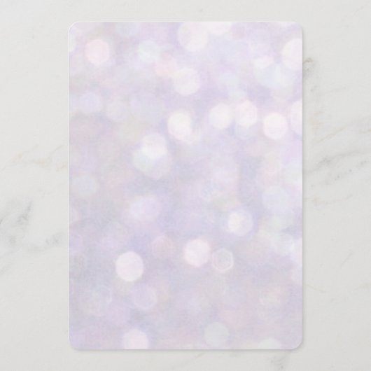 Menu Diner | Lavender Bokeh (Achterkant)