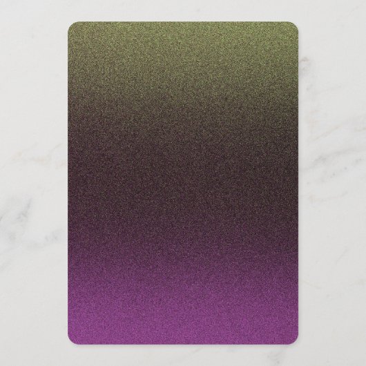 Menu Diner | Paarse en gouden (Achterkant)