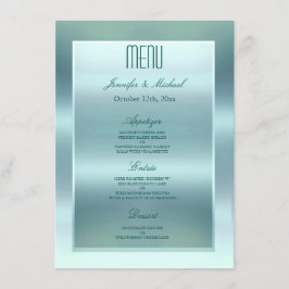 Menu Diner | Satijn Blauwgroen
