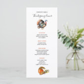 menu diner Thanksgiving Wild Turkije (Staand voorkant)