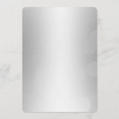 Menu Diner | Zilveren faux glitter (Achterkant)