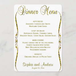 Menu Dinner | Glitter