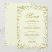 Menu Dinner | Glitter glitter voor goudConfetti (Voorkant / Achterkant)