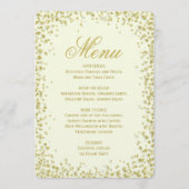Menu Dinner | Glitter glitter voor goudConfetti (Voorkant)