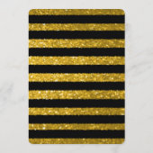 Menu Dinner | Goud en zwarte stropen (Achterkant)