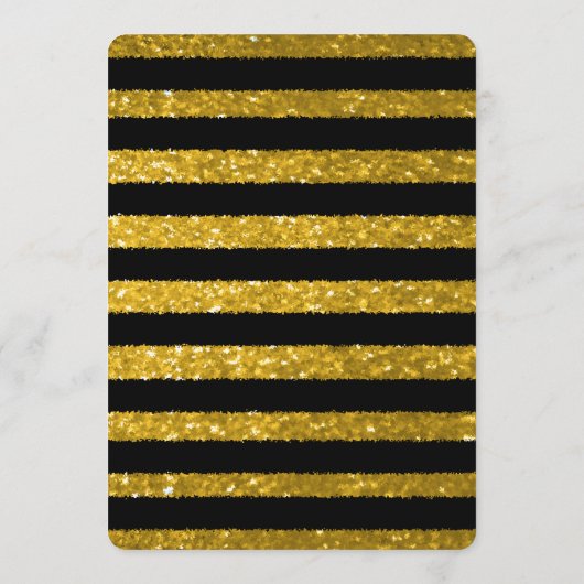 Menu Dinner | Goud en zwarte stropen (Achterkant)