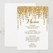 Menu Dinner | GoudConfetti (Voorkant / Achterkant)