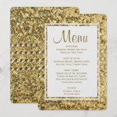 Menu Dinner | Goudharsen (Voorkant / Achterkant)