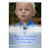 Menu Dinner Kaart First Heilige Communie (Voorkant)