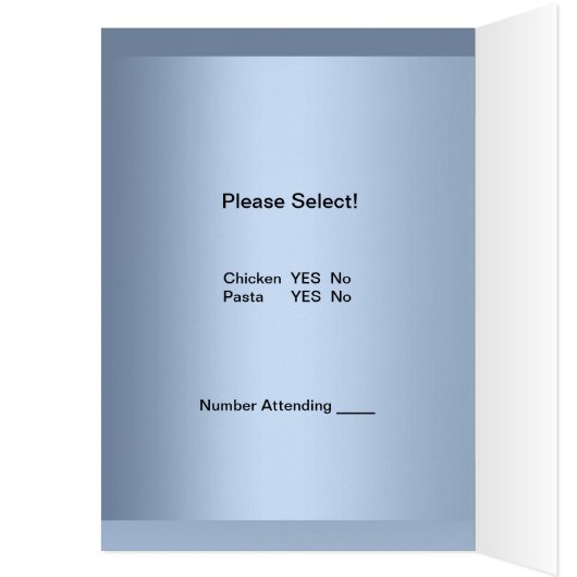 Menu Dinner Kaart First Heilige Communie (Binnen (Links))