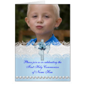 Menu Dinner Kaart First Heilige Communie 2 (Voorkant)