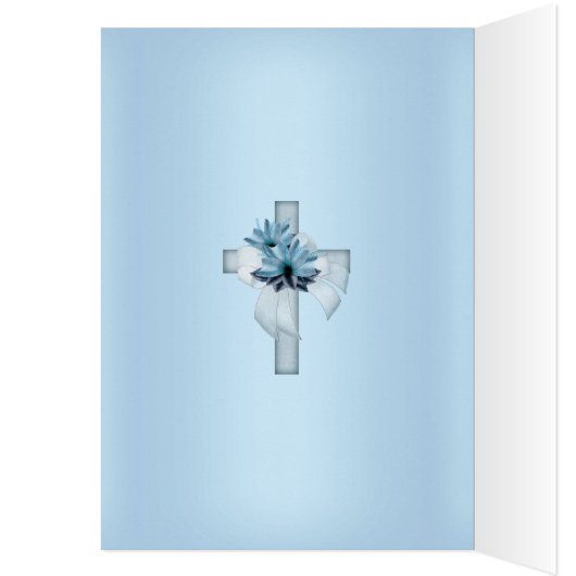 Menu Dinner Kaart First Heilige Communie 2 (Binnen (Links))