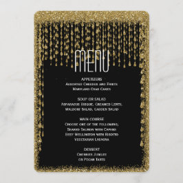 Menu Dinner | Modern Gold Black