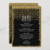 Menu Dinner | Modern Gold Black (Voorkant / Achterkant)