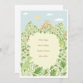 Menu Dino-Mite Party (Voorkant / Achterkant)