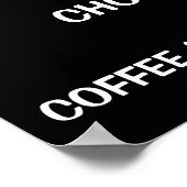 Menu DIY Black/white party Poster (Hoek)