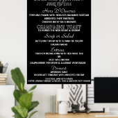 Menu DIY Black/white party Poster (Thuiskantoor)